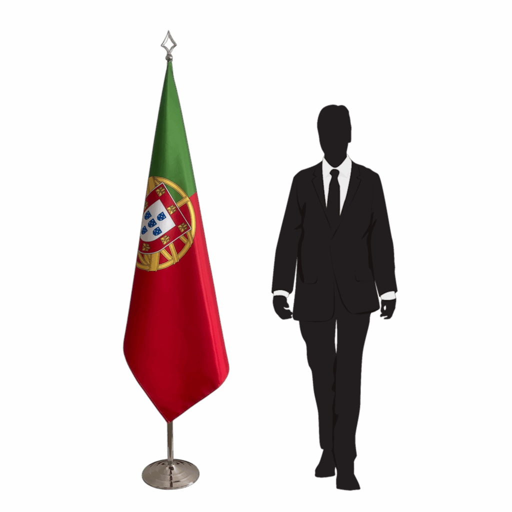 portugese vlag op standaard