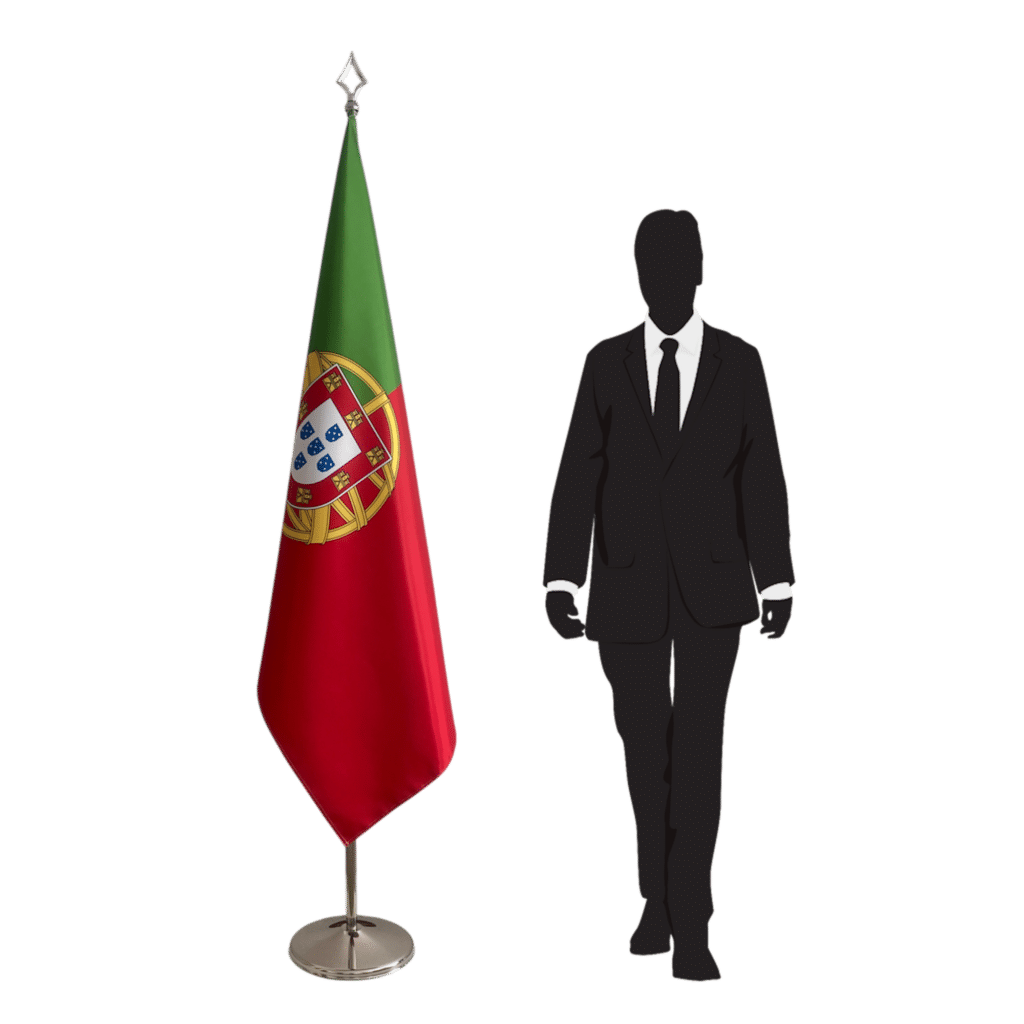 portugese vlag op standaard