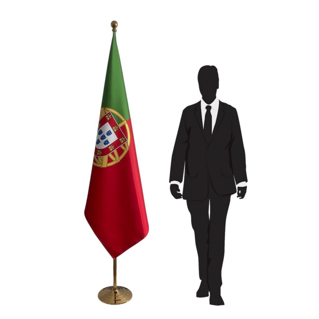 portugese vlag op standaard