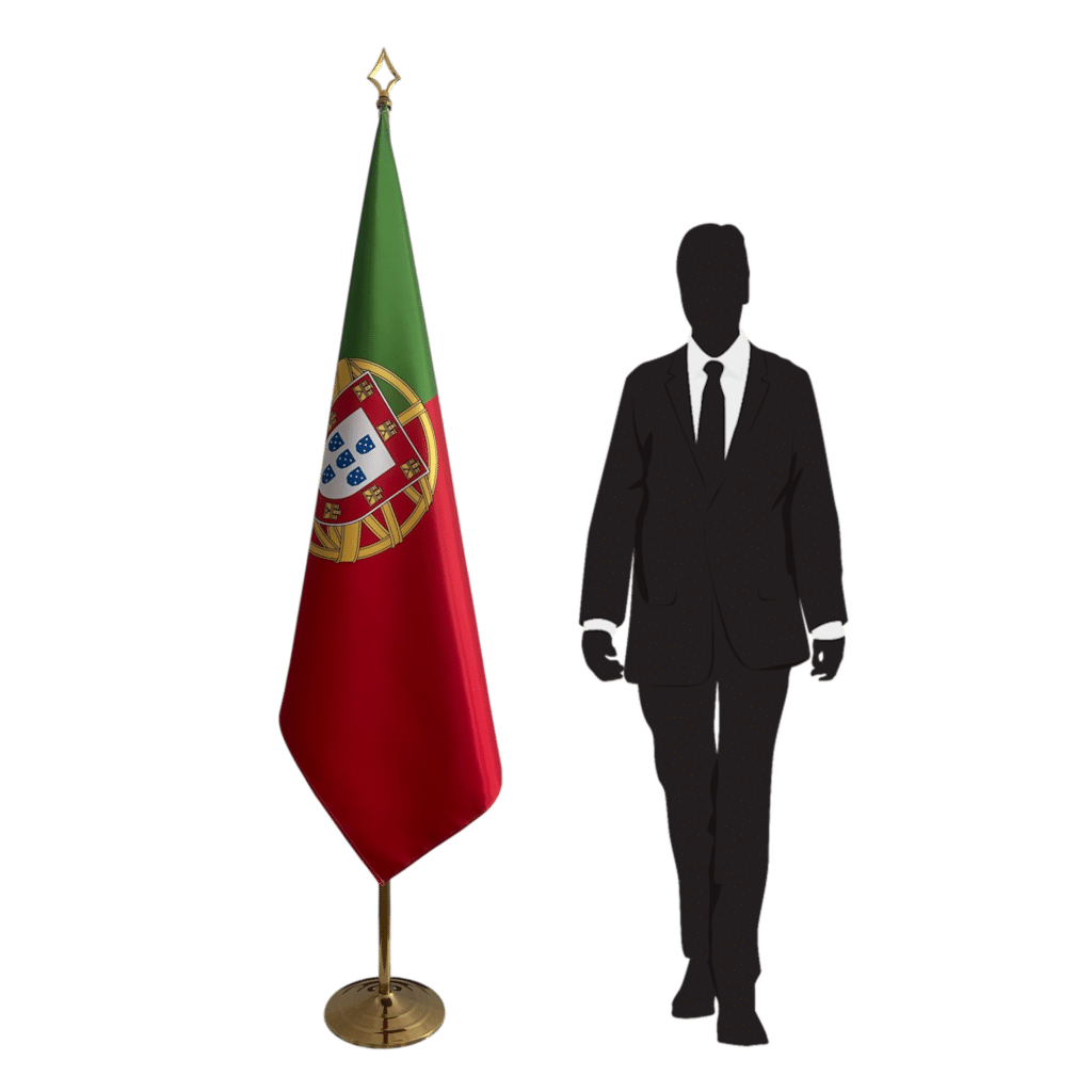 portugese vlag op mast