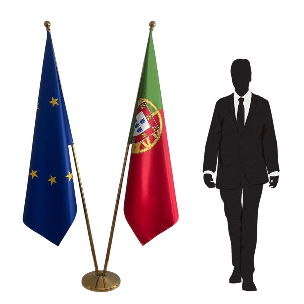 portugese vlag op mast