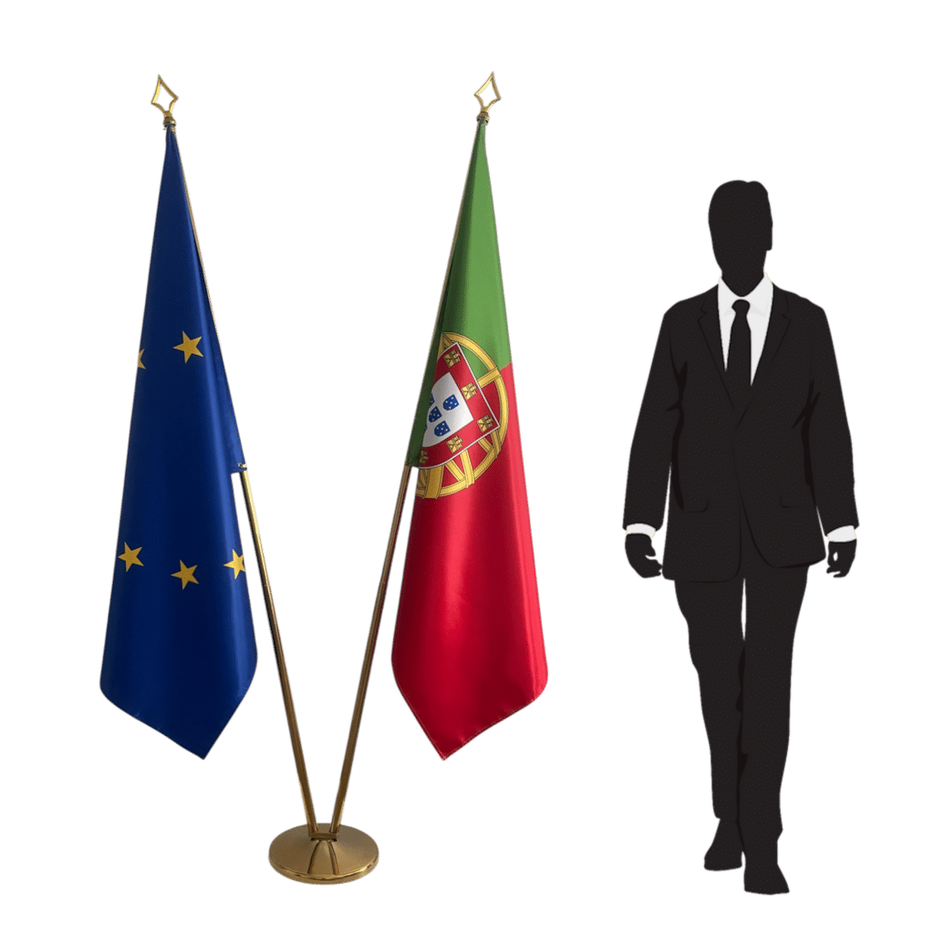 portugese vlag op mast