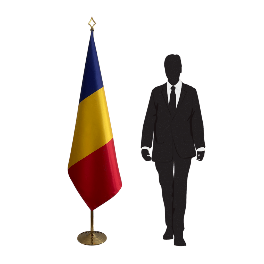 roemenië vlag met mat