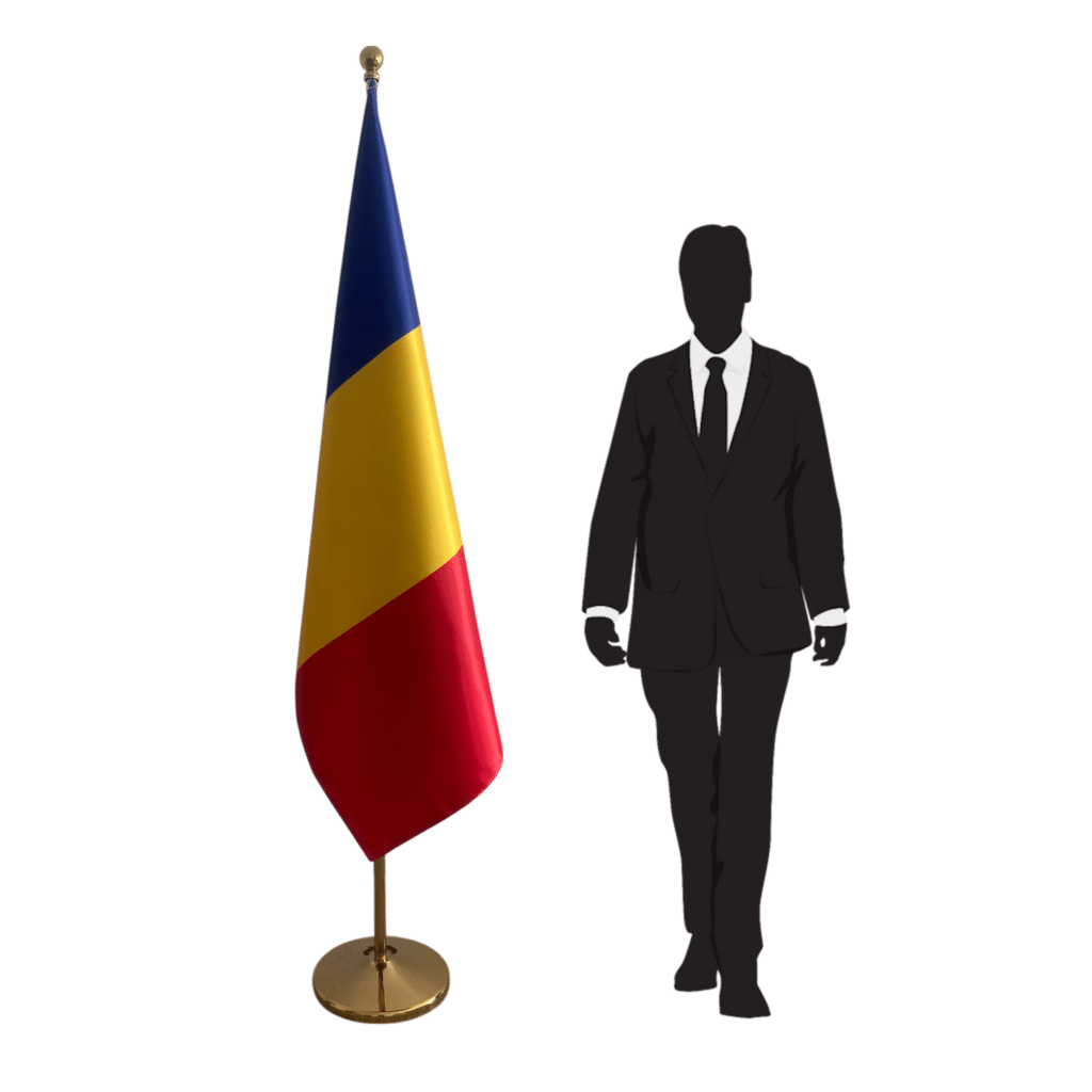 roemenië vlag met mat