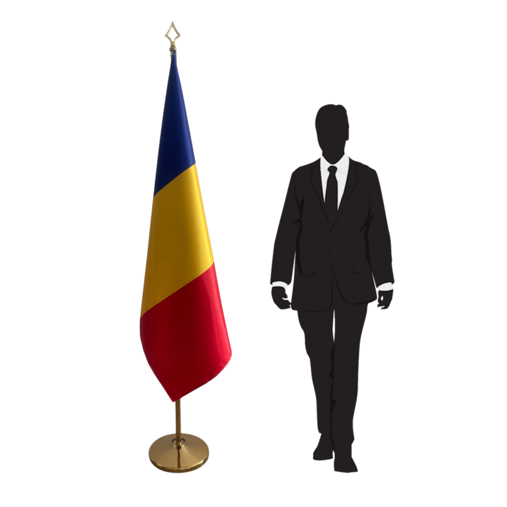 roemenië vlag met mat