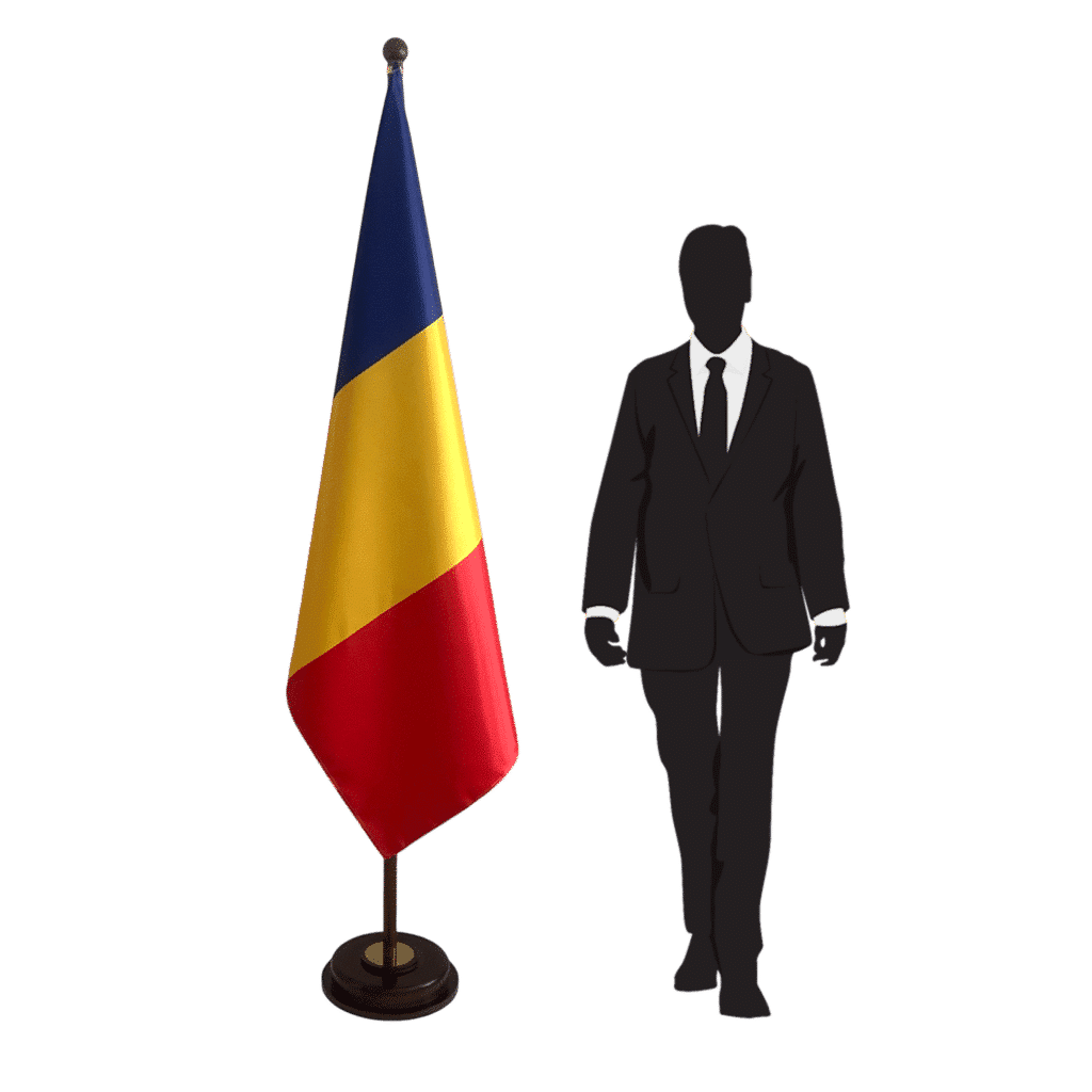 Roemenië vlaggenvoet