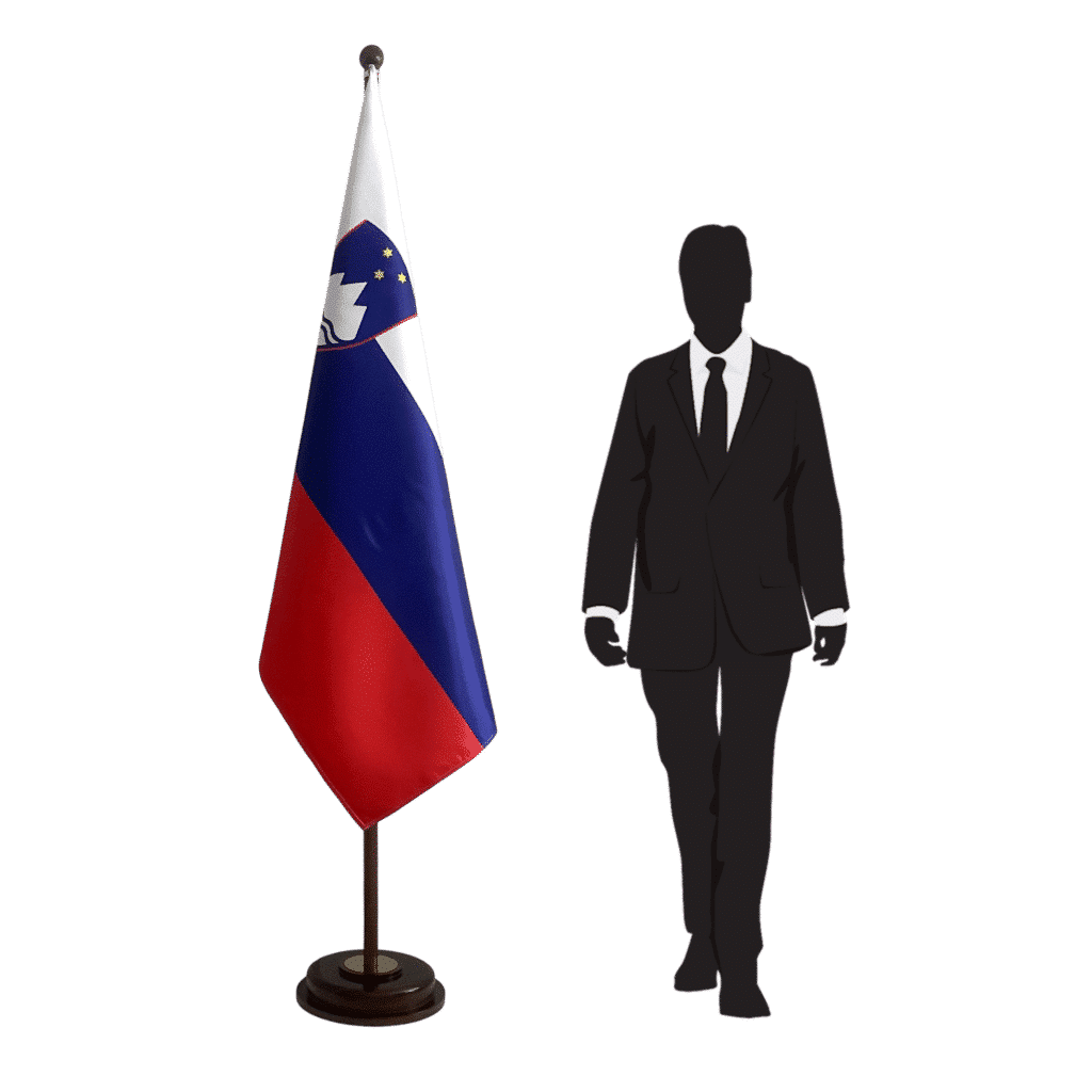 Slovenië vlaggenvoet