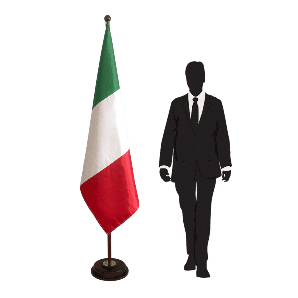 Italië vlaggenvoet