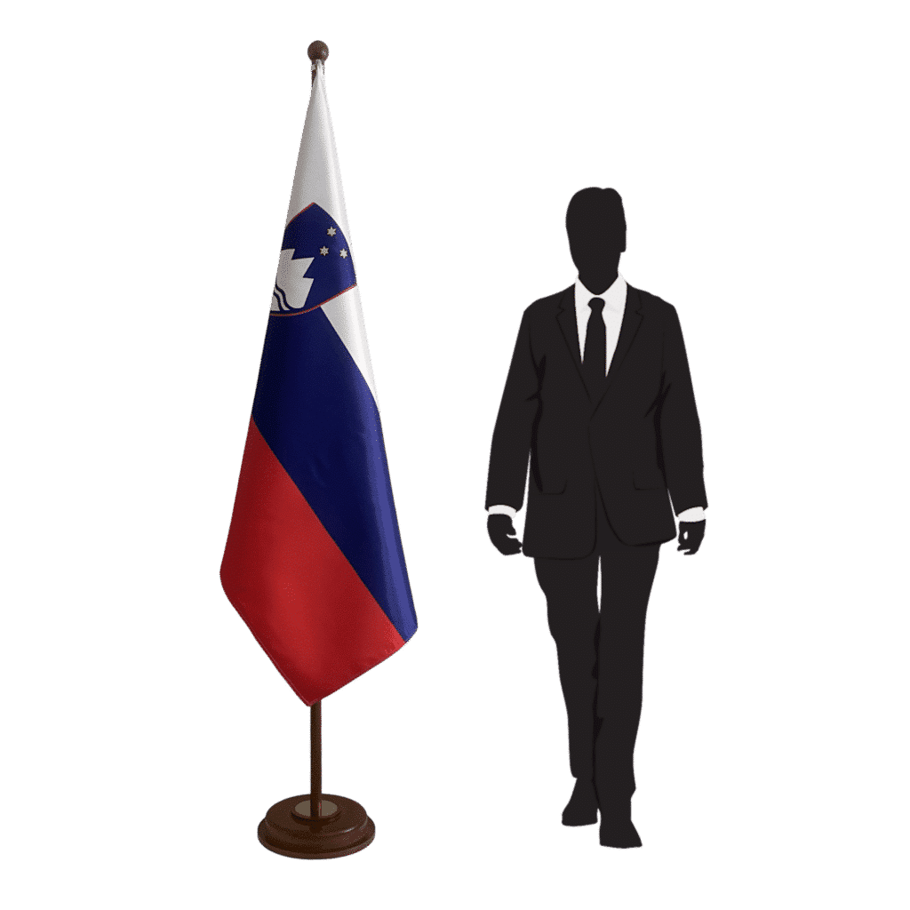 Slovenië vlaggenvoet