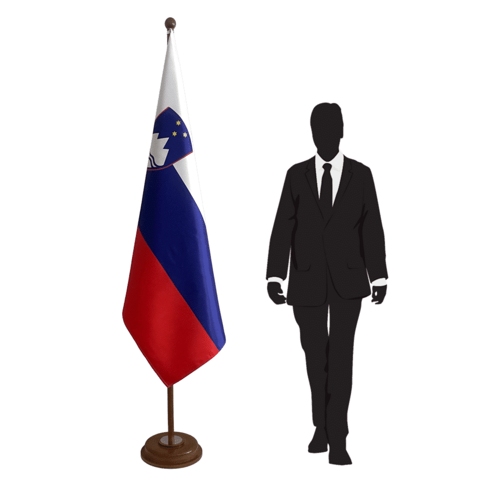 Slovenië vlaggenvoet