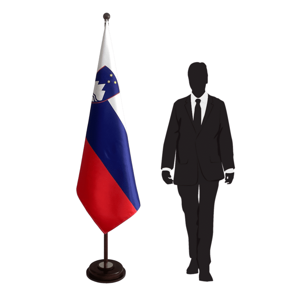 Slovenië vlaggenvoet