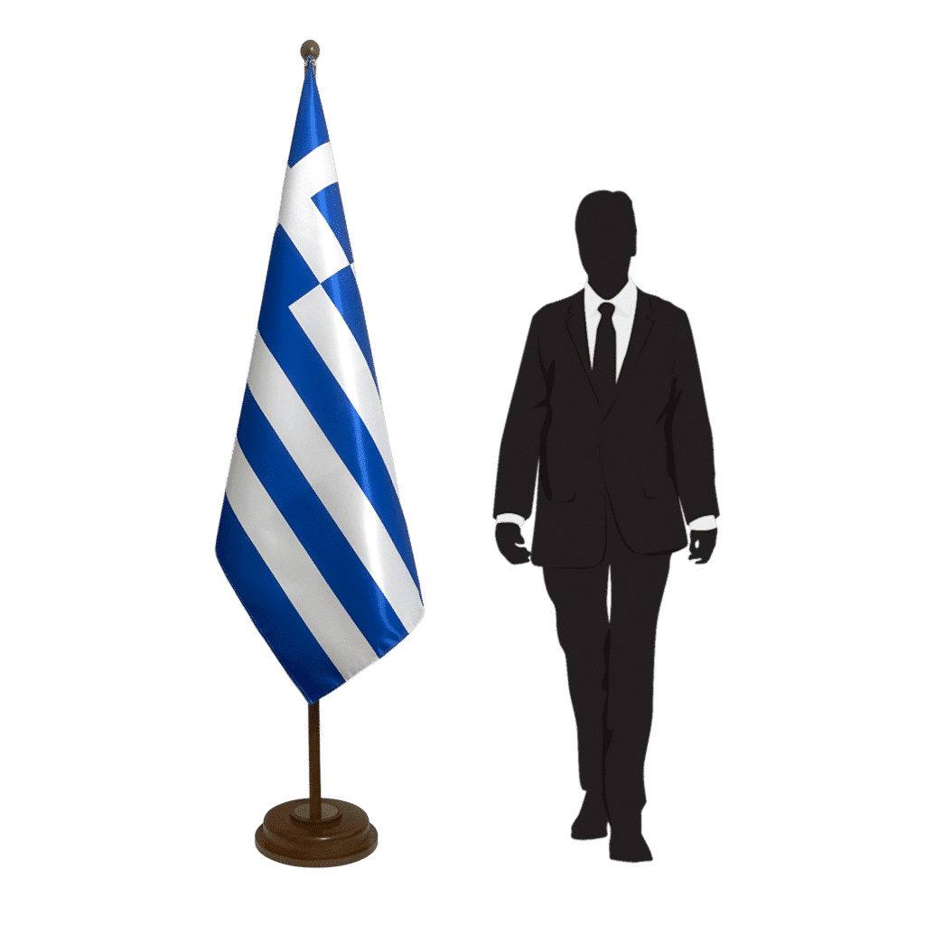 Griekenland vlaggenvoet