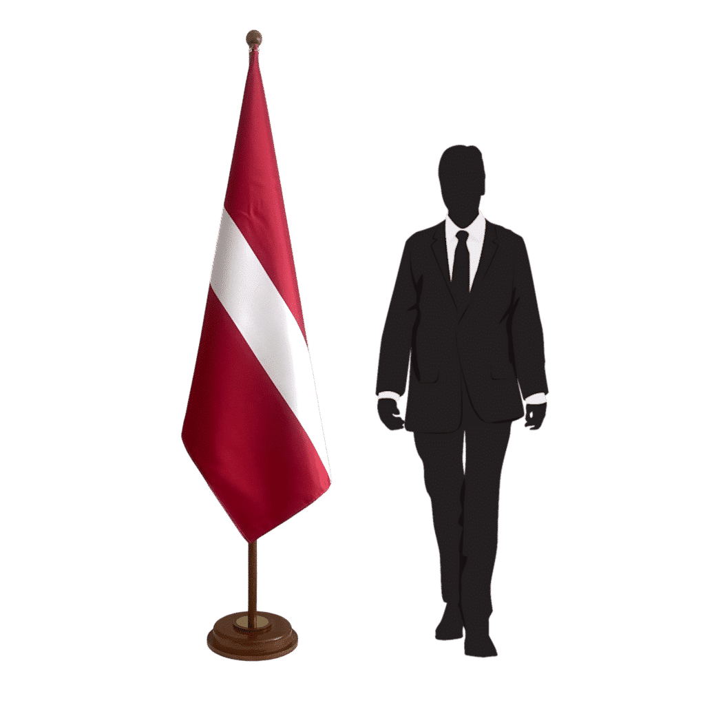 Letland vlaggenvoet