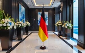 socle drapeau allemagne