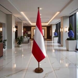 socle drapeau autriche