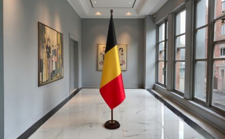 socle drapeau belgique