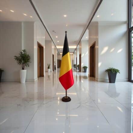 socle drapeau belgique