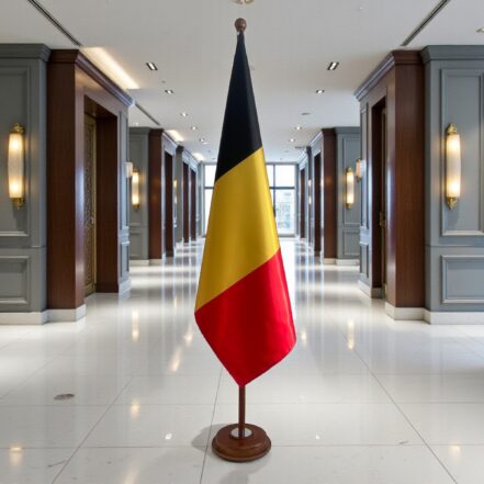 socle drapeau belgique