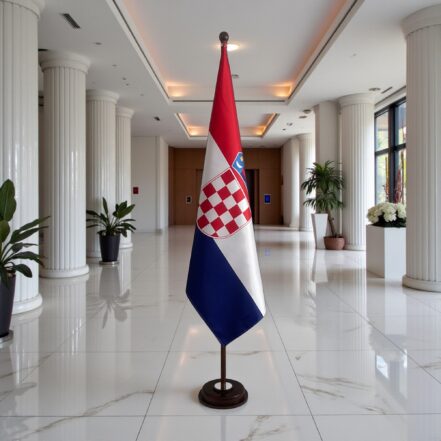 socle drapeau croatie
