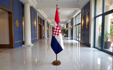 socle drapeau croatie