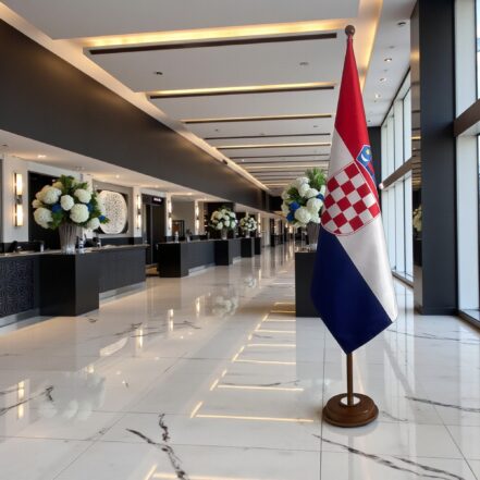 socle drapeau croatie