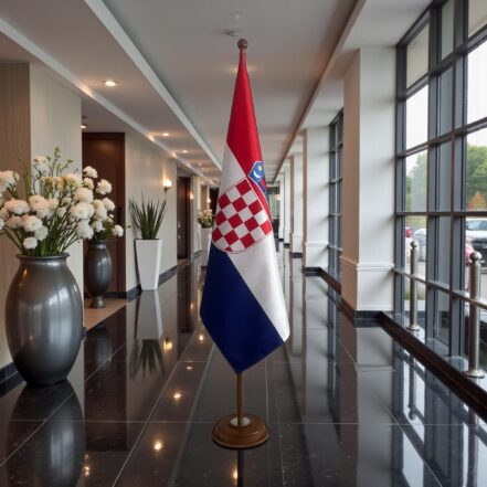 socle drapeau croatie