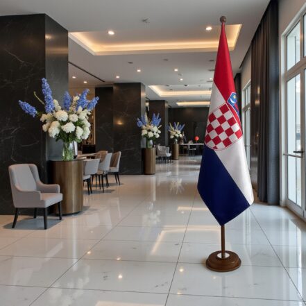 socle drapeau croatie