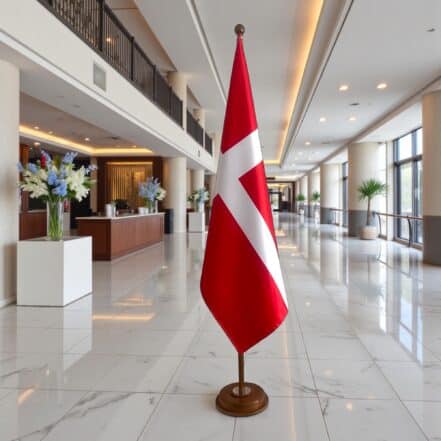 socle drapeau danemark