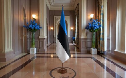 socle drapeau estonie