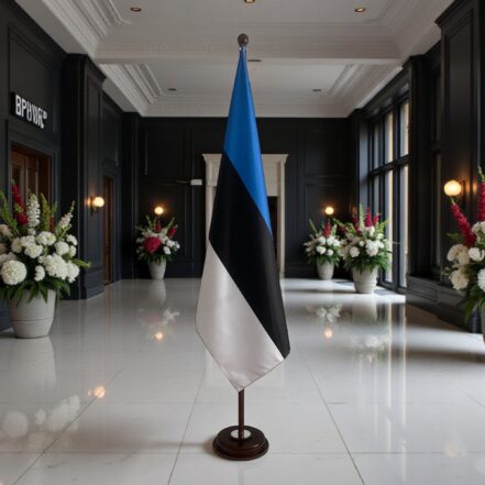 socle drapeau estonie