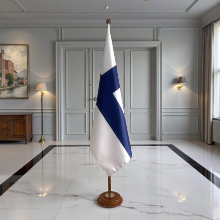 socle drapeau finlande