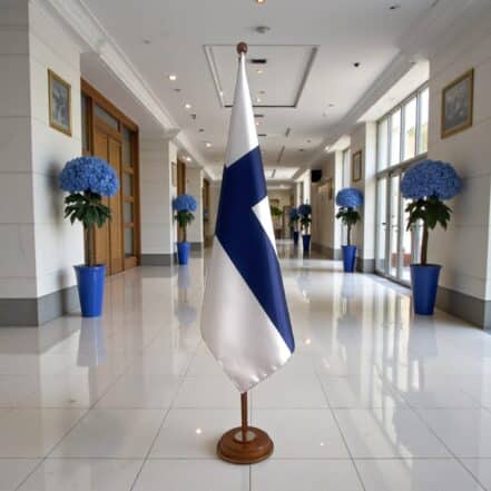 socle drapeau finlande