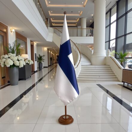 socle drapeau finlande