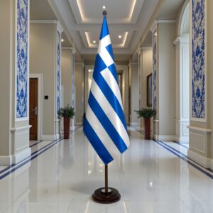 socle drapeau grece