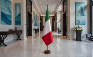 socle drapeau italie
