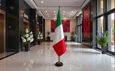 socle drapeau italie