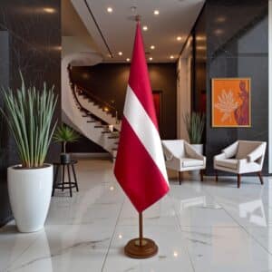 socle drapeau lettonie