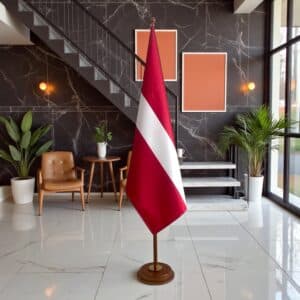 socle drapeau lettonie