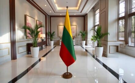 socle drapeau lituanie