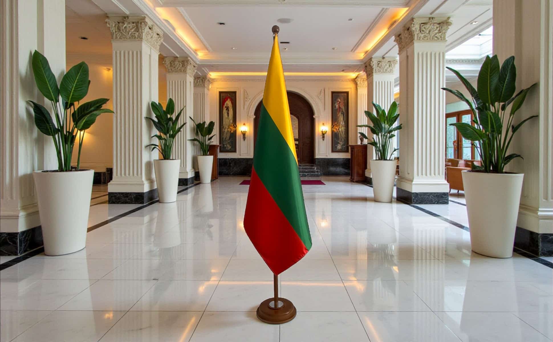 socle drapeau lituanie