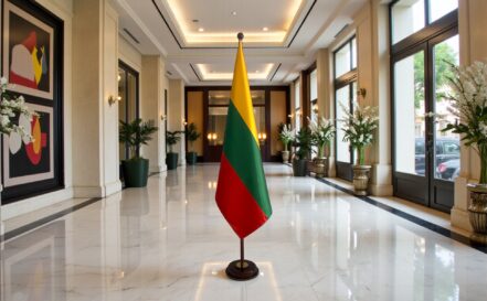 socle drapeau lituanie