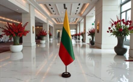 socle drapeau lituanie