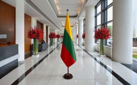 socle drapeau lituanie