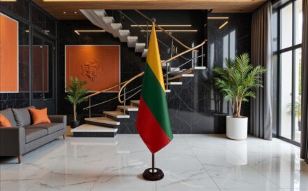 socle drapeau lituanie
