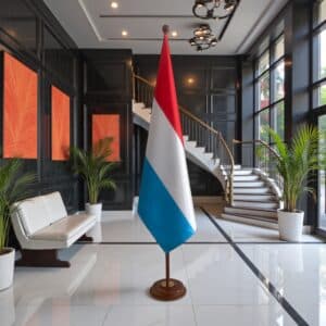 socle drapeau luxembourg