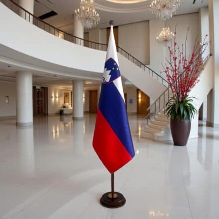 socle drapeau slovenie