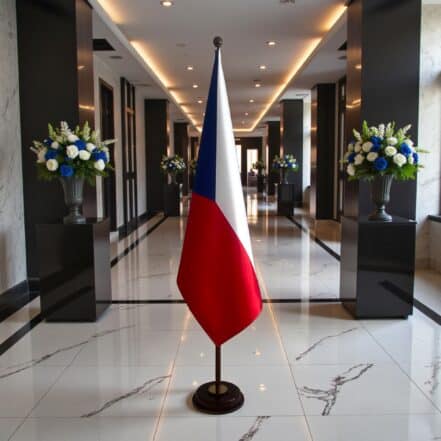 socle drapeau tchequie